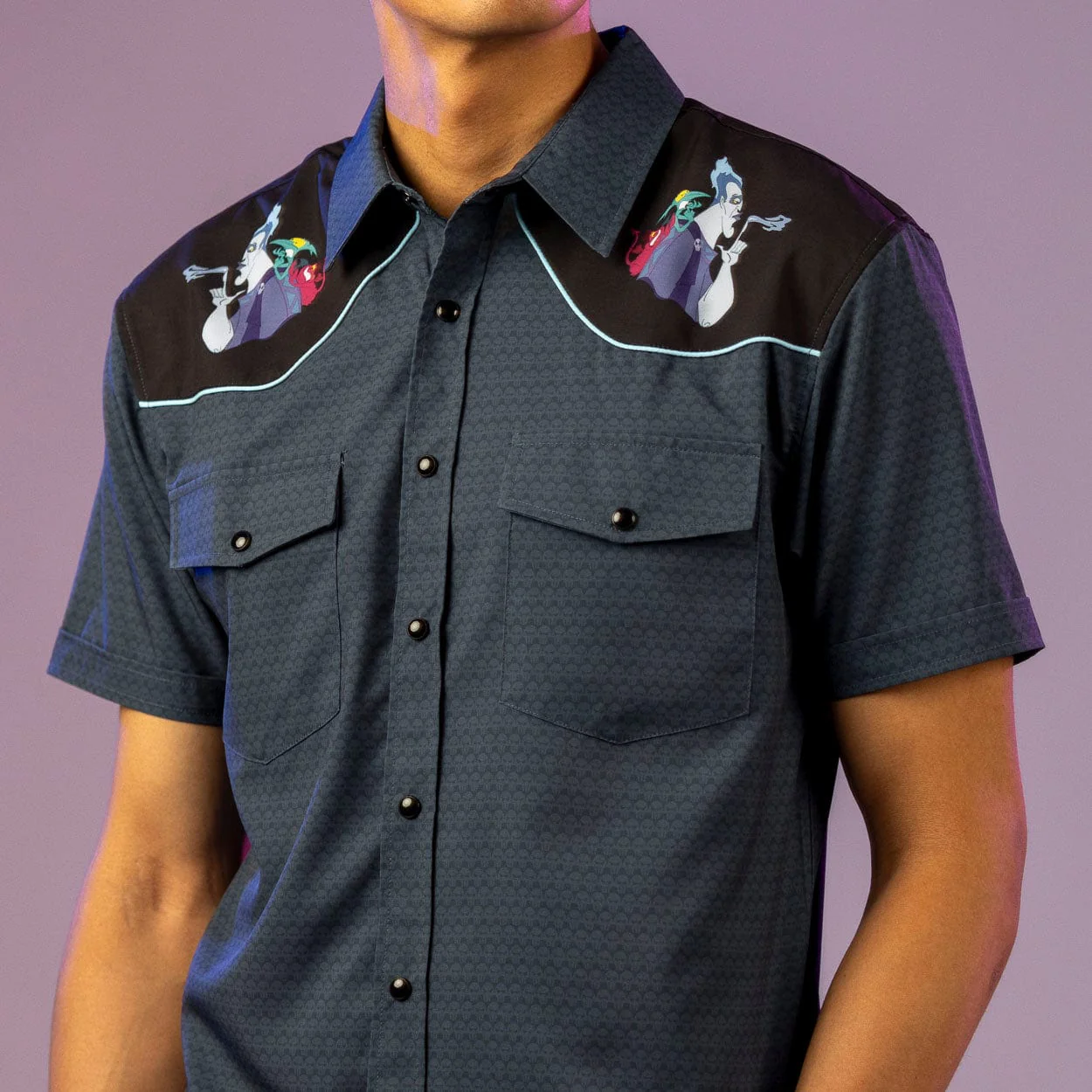 Disney Villains "Dark and Gloomy" – Roper Short Sleeve Shirt - Image 2