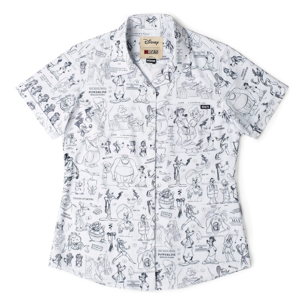 Disney's A Goofy Movie "Art of A Goofy Movie" – Women's KUNUFLEX Short Sleeve Shirt - Image 2