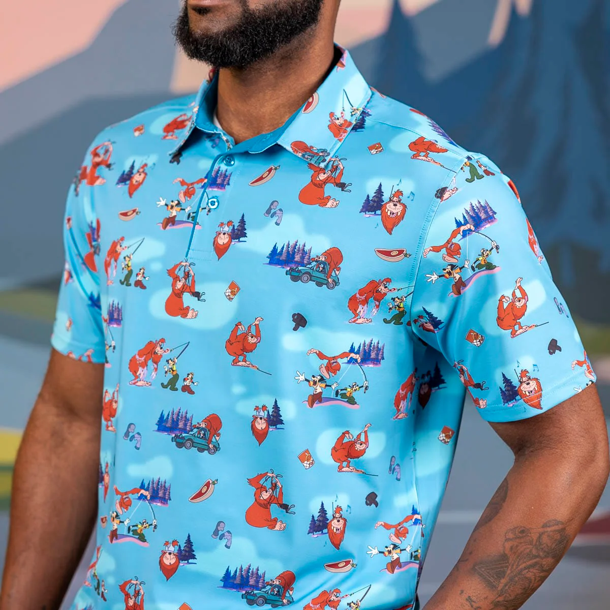 Disney's A Goofy Movie "Gone Footinâ" â All-Day Polo - Image 2