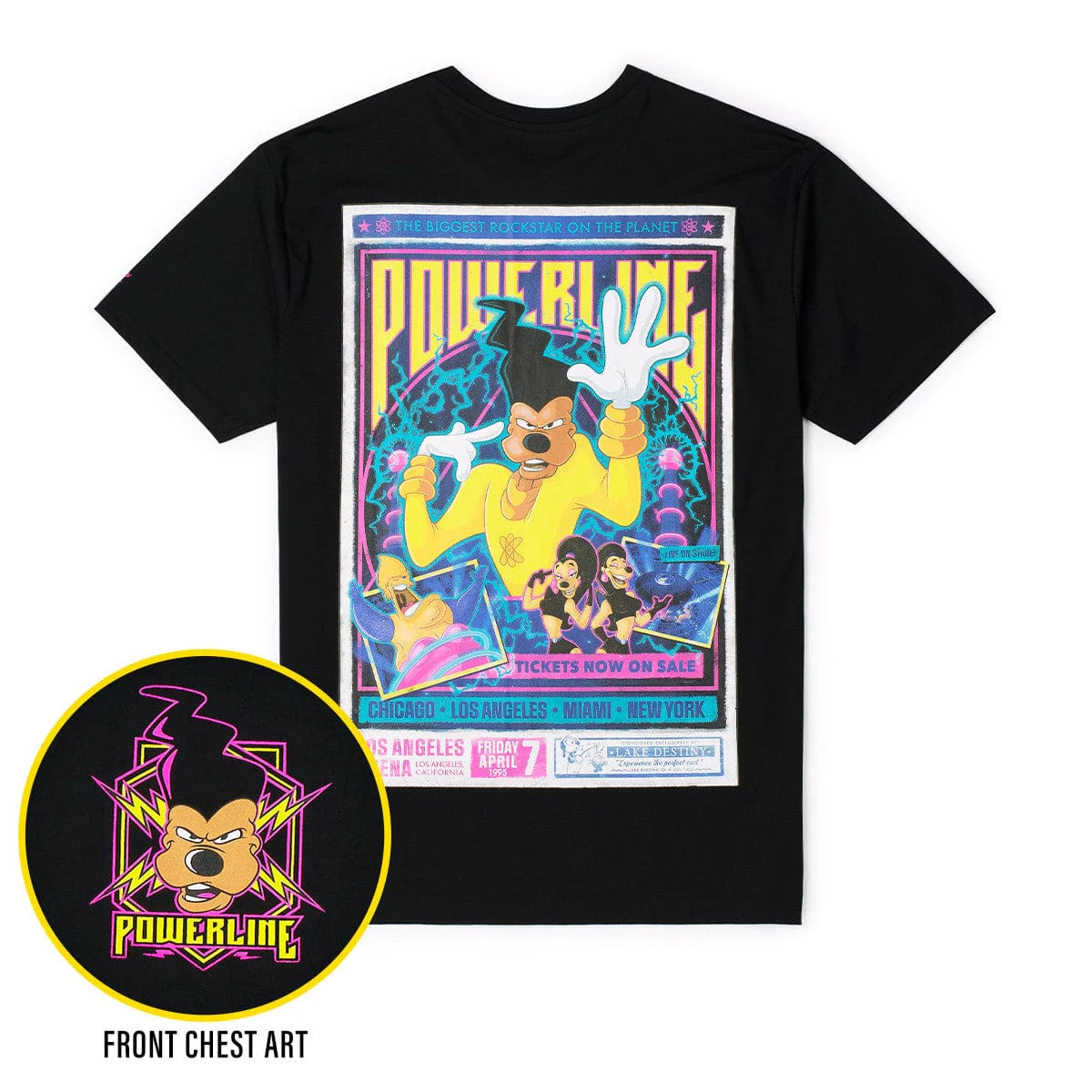 Disney's A Goofy Movie "Powerline: Live on Tour!" – Crewneck Tee