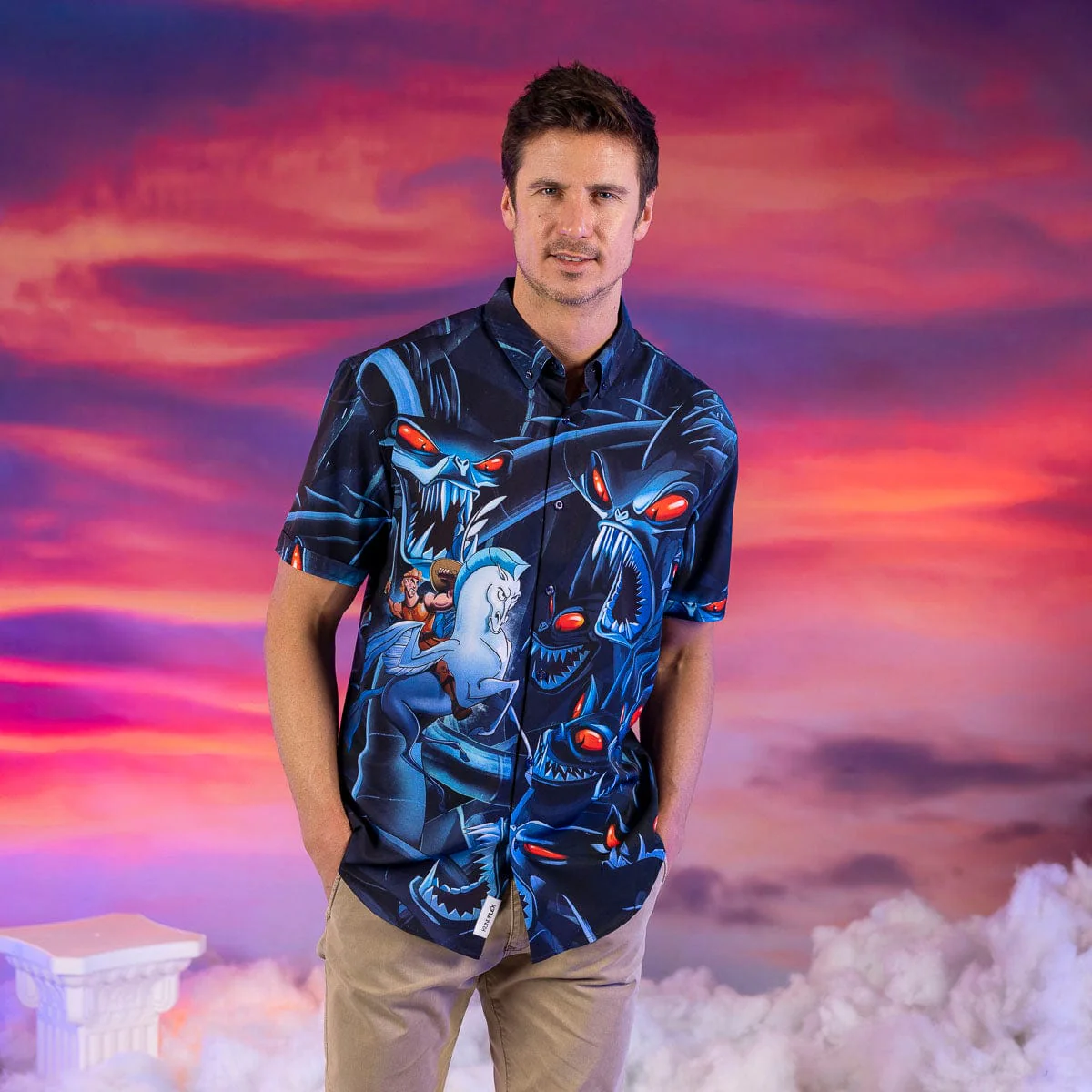 Disney’s Hercules "Herc vs. Hydra" – KUNUFLEX Short Sleeve Shirt - Image 4
