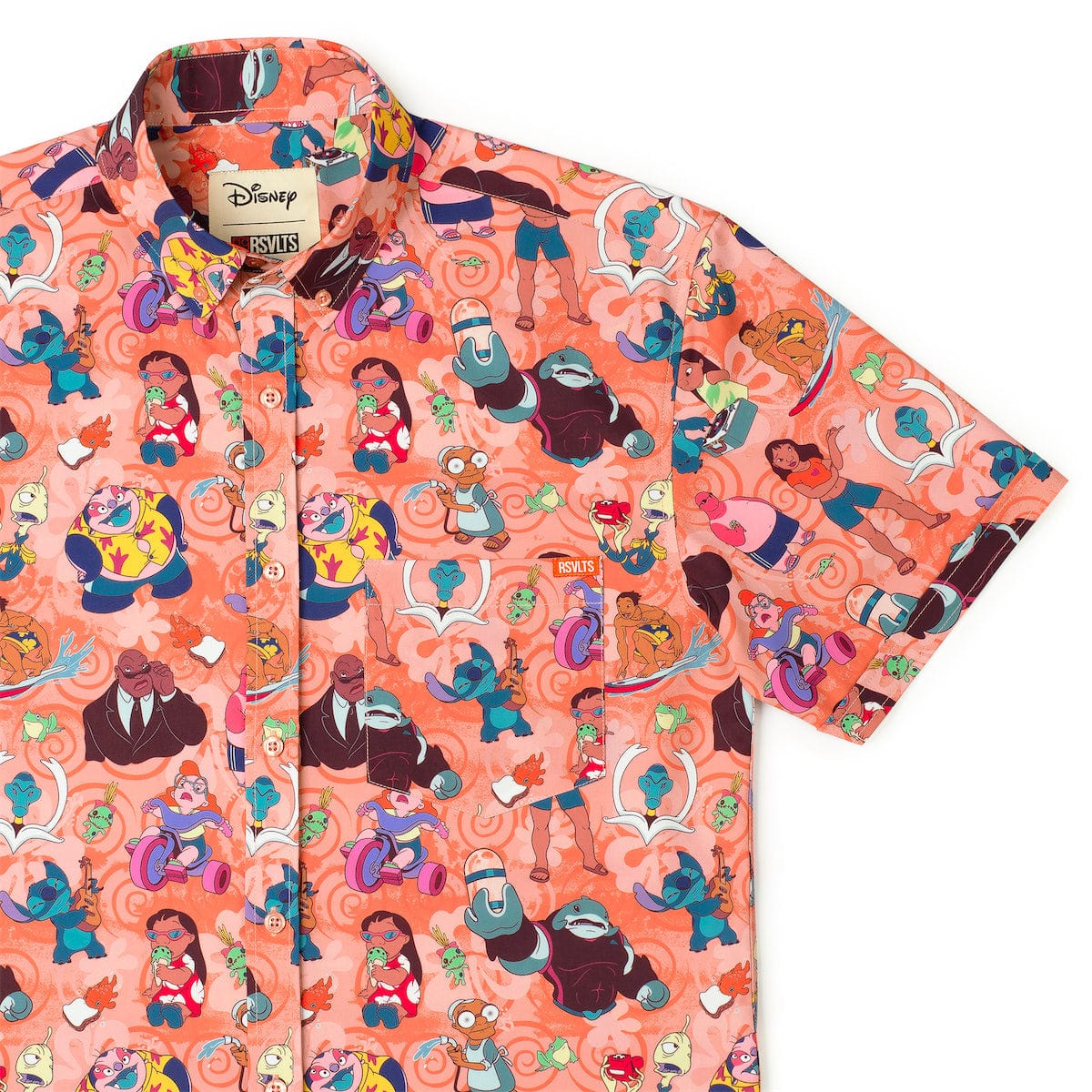 Disney's Lilo & Stitch "Ohana Means Family" – KUNUFLEX Short Sleeve Shirt