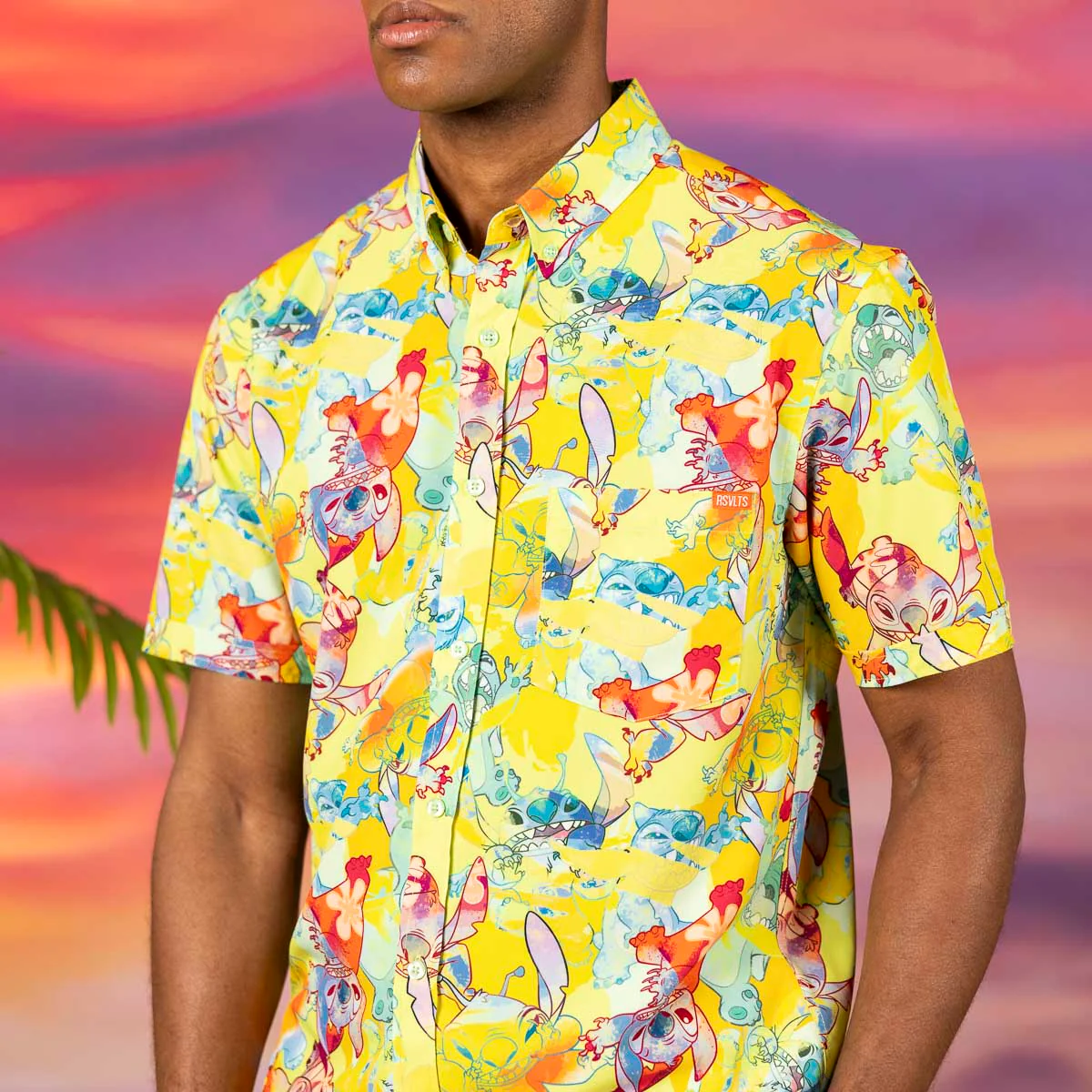 Disney's Lilo & Stitch "Tropical Troublemaker" – KUNUFLEX Short Sleeve Shirt - Image 4