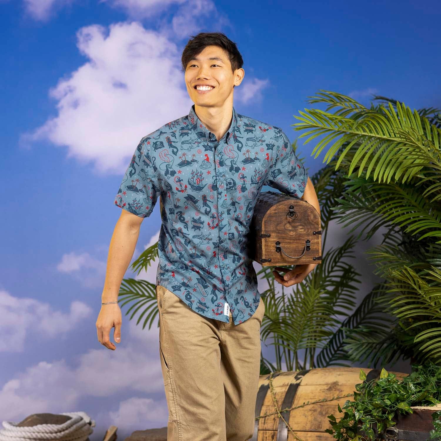 Disney's Peter Pan "Hook’d It" – KUNUFLEX Short Sleeve Shirt - Image 2