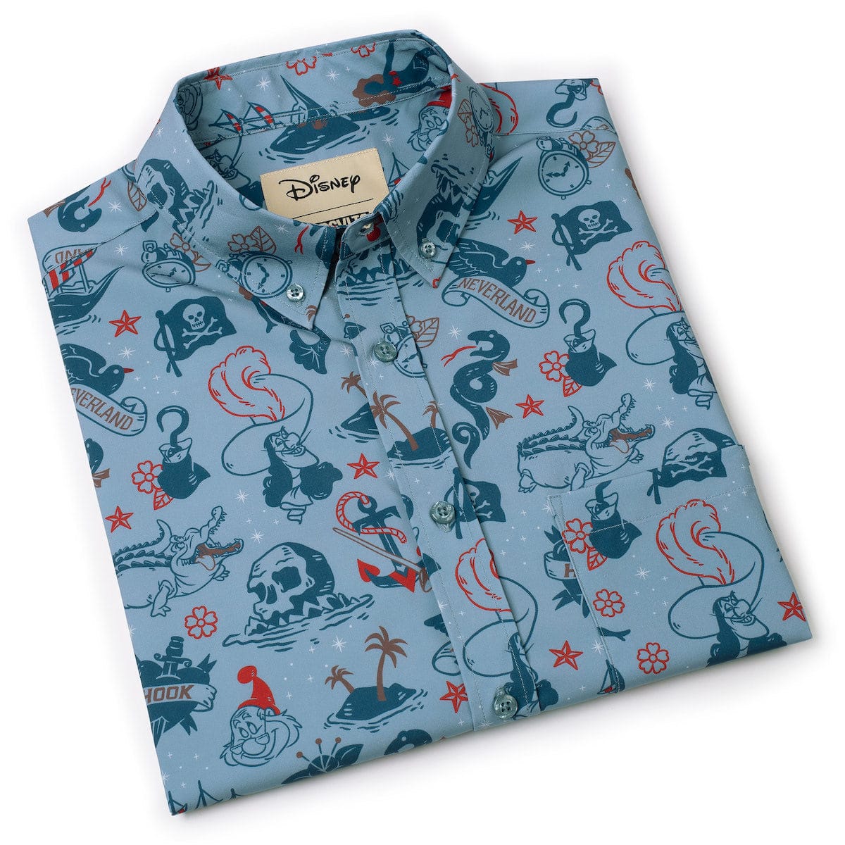 Disney's Peter Pan "Hook’d It" – KUNUFLEX Short Sleeve Shirt - Image 9