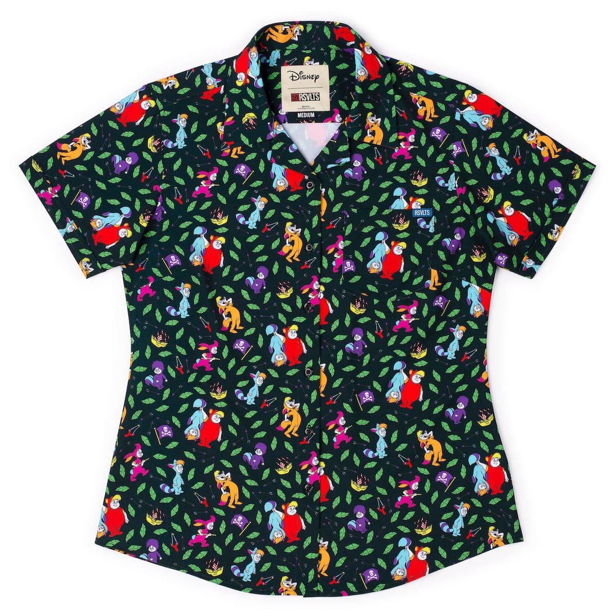 Disney's Peter Pan "Never Grow Up" – Women's KUNUFLEX Short Sleeve Shirt - Image 2