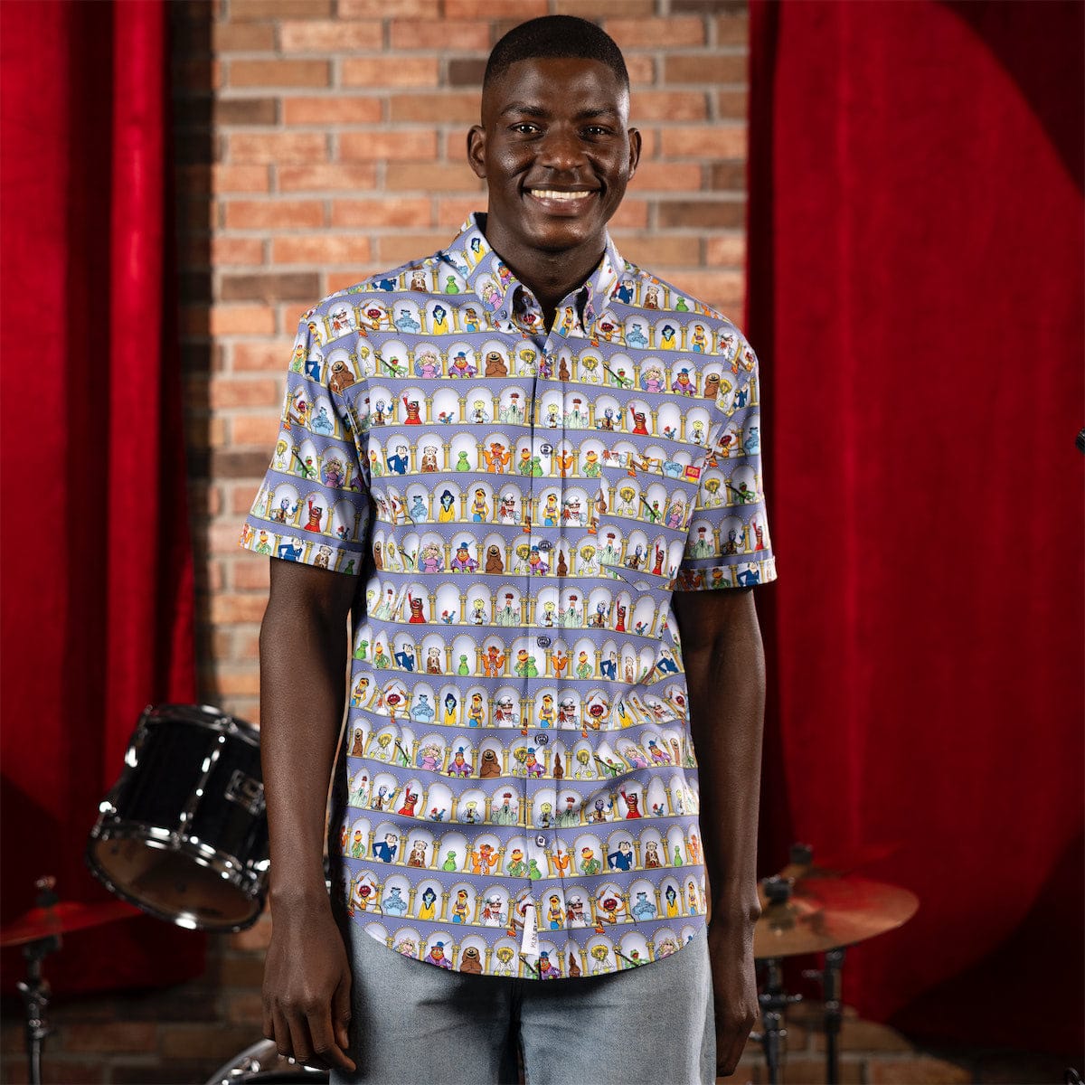 Disney's The Muppets "Light the Lights" – KUNUFLEX Short Sleeve Shirt - Image 2