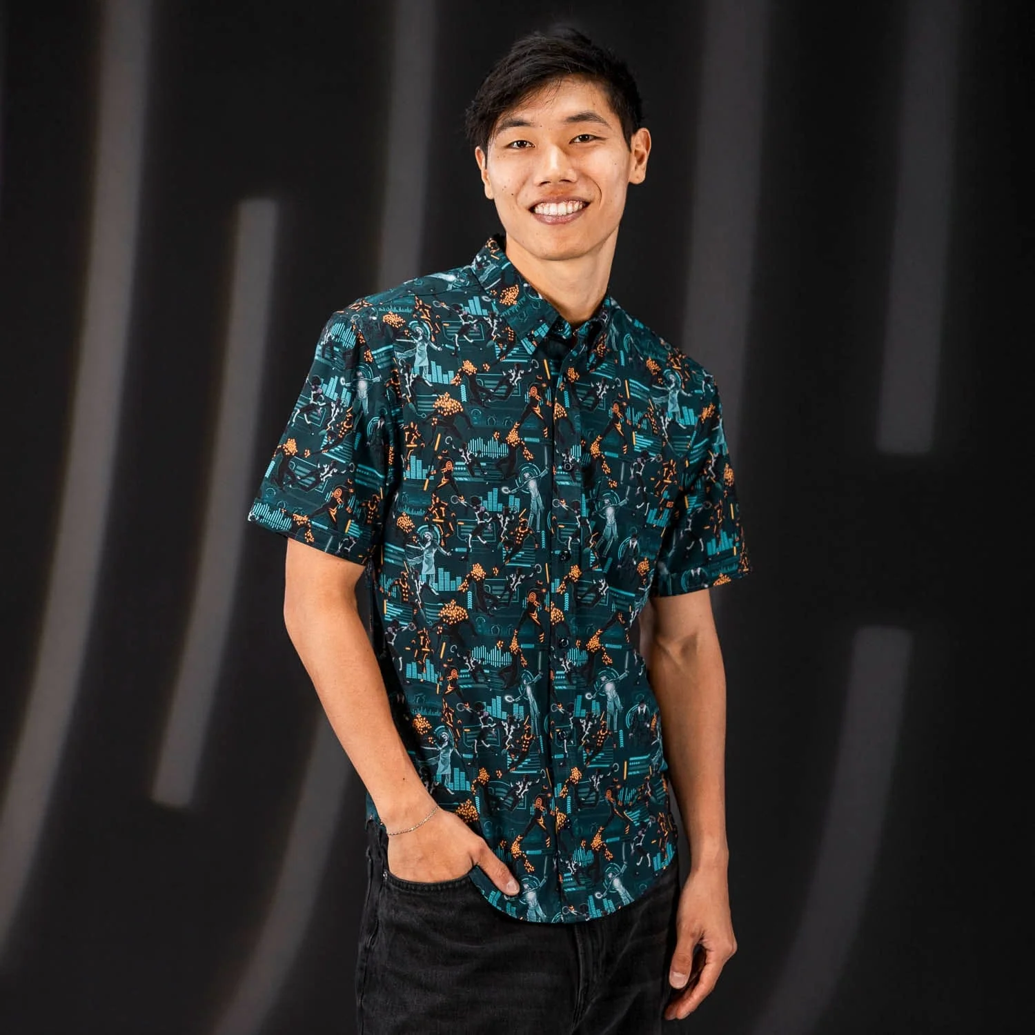 Disney's Tron Legacy "End of Line" – KUNUFLEX Short Sleeve Shirt - Image 2