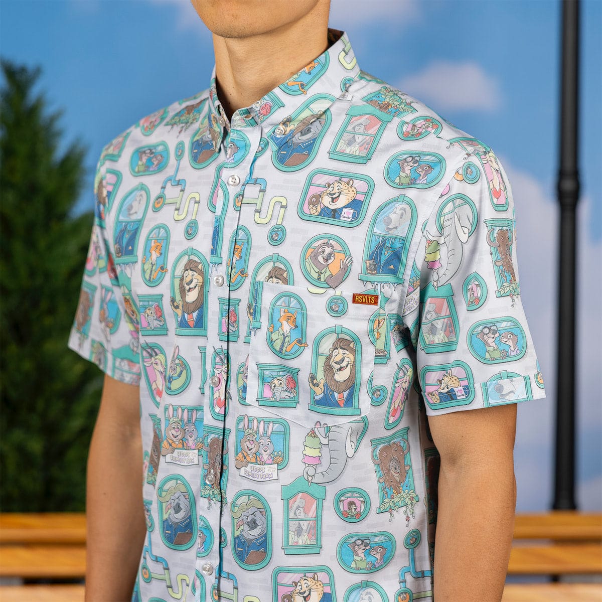 Disney's Zootopia "Mammal Metropolis" – KUNUFLEX Short Sleeve Shirt - Image 4