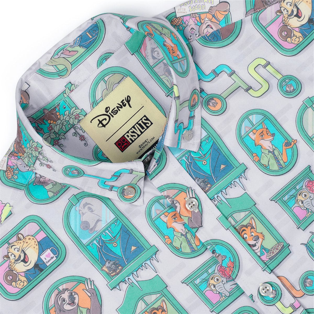 Disney's Zootopia "Mammal Metropolis" – KUNUFLEX Short Sleeve Shirt - Image 6