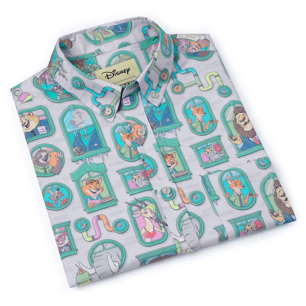 Disney's Zootopia "Mammal Metropolis" – KUNUFLEX Short Sleeve Shirt - Image 8