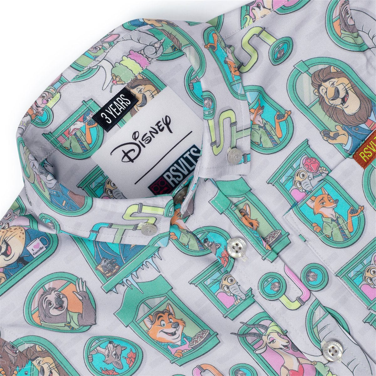 Disney's Zootopia "Mammal Metropolis" – Preschooler KUNUFLEX Short Sleeve Shirt - Image 3