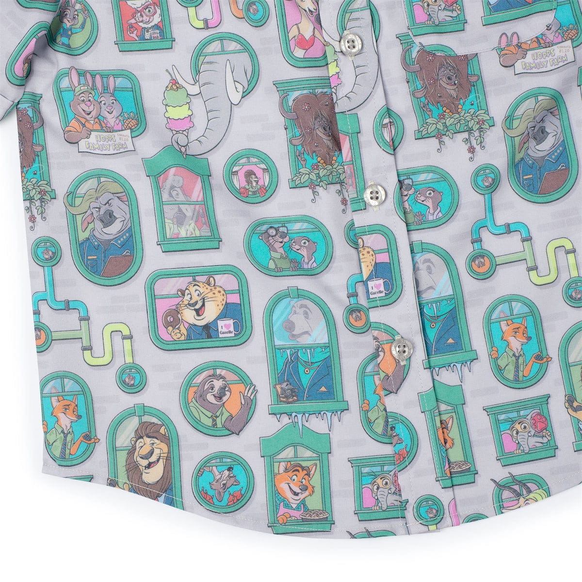 Disney's Zootopia "Mammal Metropolis" – Preschooler KUNUFLEX Short Sleeve Shirt - Image 4