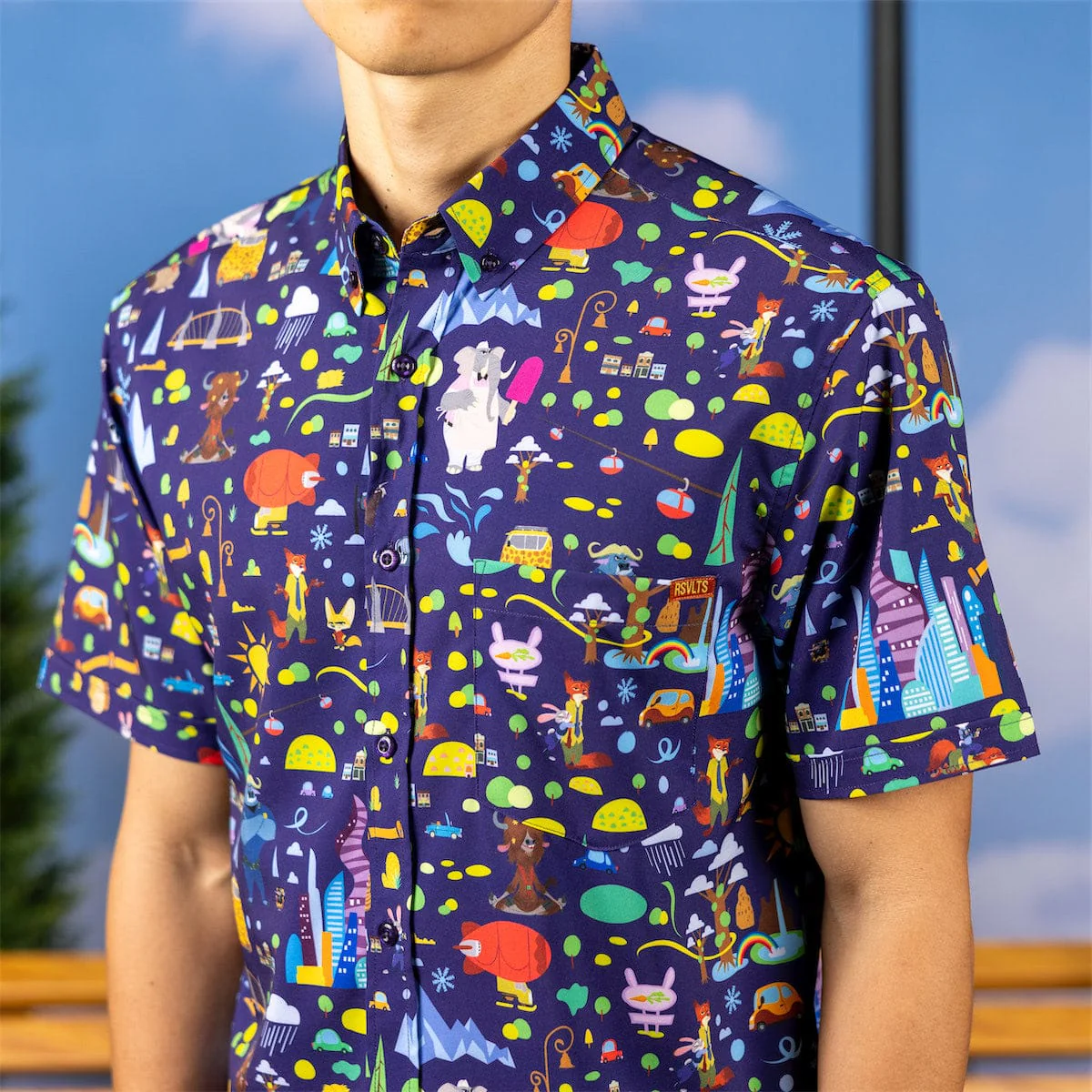 Disney's Zootopia "Urban Jungle" – KUNUFLEX Short Sleeve Shirt - Image 4