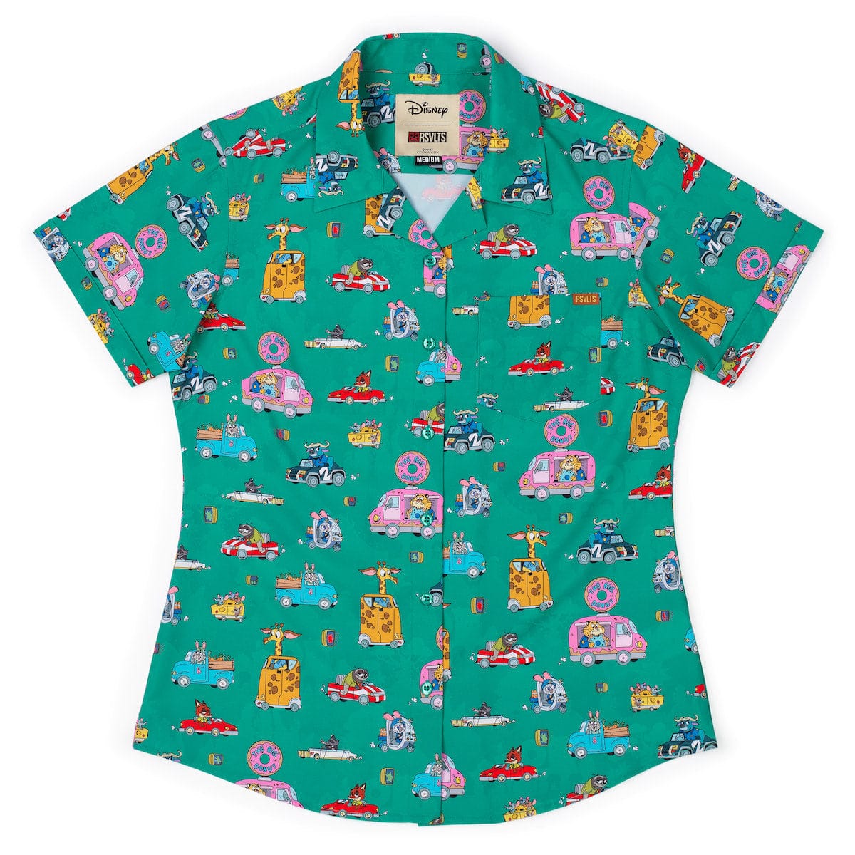 Disney's Zootopia "Zoom-topia" – Women's KUNUFLEX Short Sleeve Shirt - Image 2