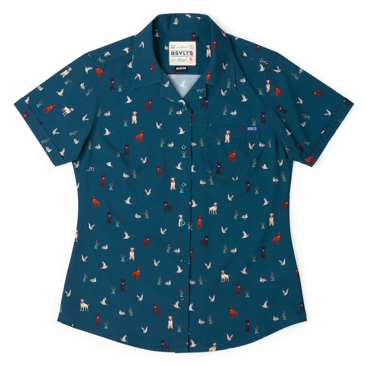 Duck, Duck, Dog! – Women's KUNUFLEX Short Sleeve Shirt - Image 2