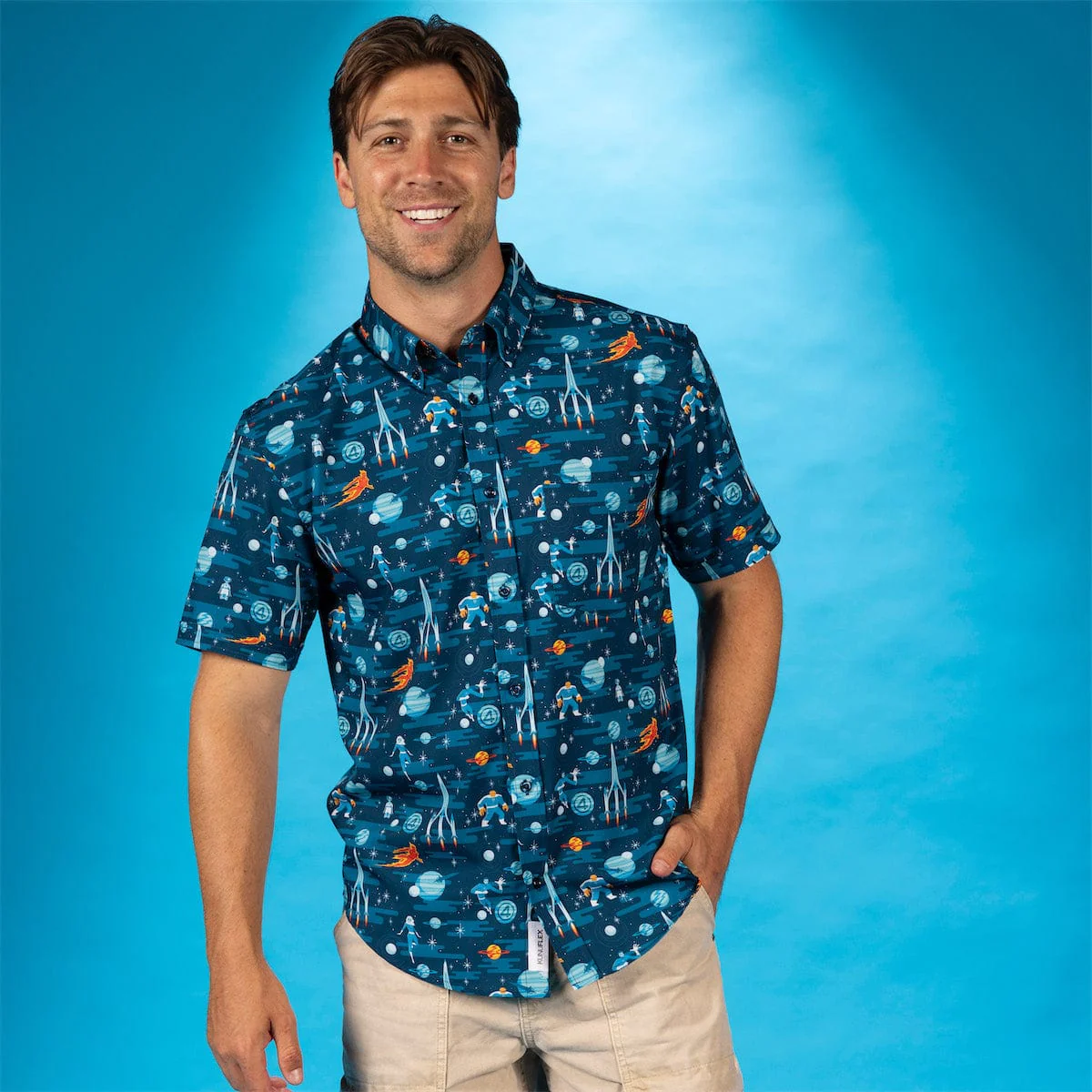 Fantastic Four "Cosmic Escapades" – KUNUFLEX Short Sleeve Shirt - Image 2
