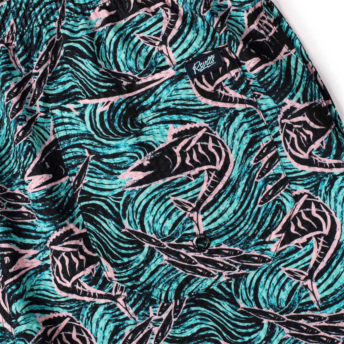 Fishies – Stretch Seersucker Hybrid Shorts - Image 3