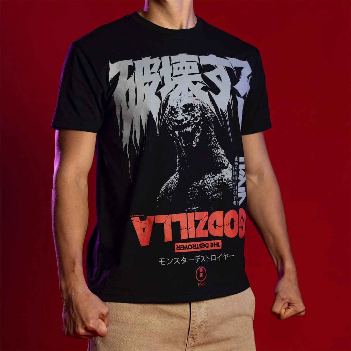 Godzilla "All-Out Attack" – Crewneck Tee - Image 3