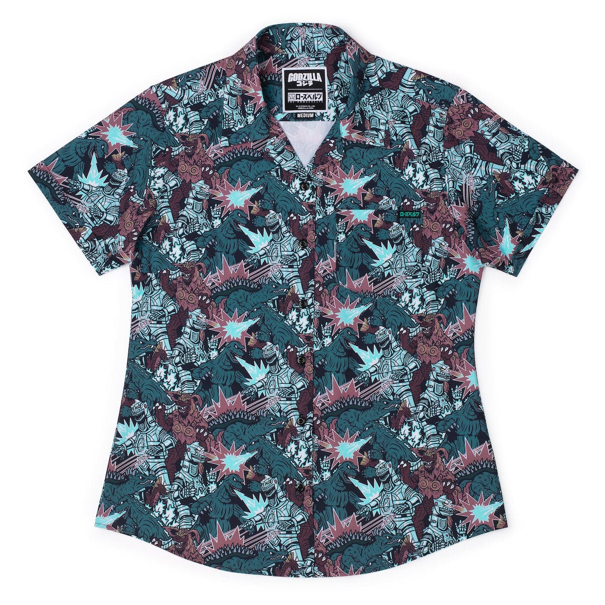 Godzilla "Monsters and Mecha" – Women's KUNUFLEX Short Sleeve Shirt