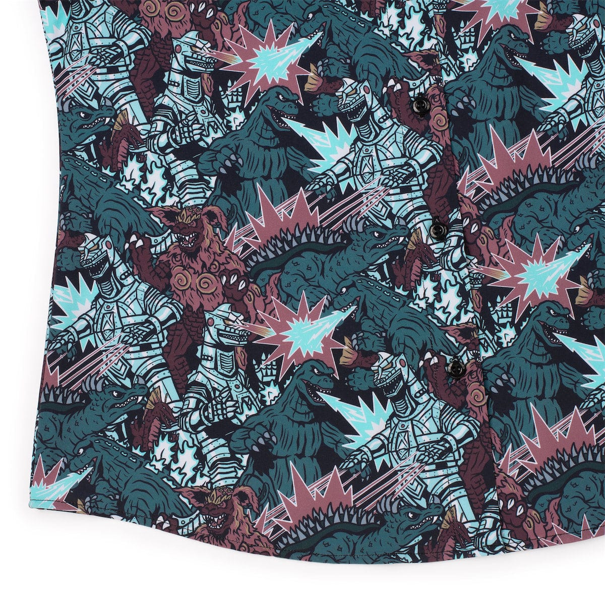 Godzilla "Monsters and Mecha" – Women's KUNUFLEX Short Sleeve Shirt - Image 4