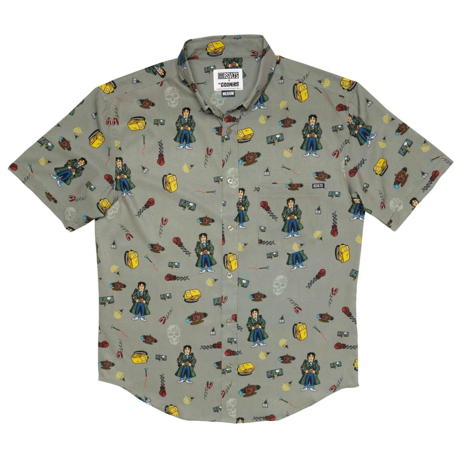 The Goonies "Data’s Great Inventions" – KUNUFLEX Short Sleeve Shirt - Image 2
