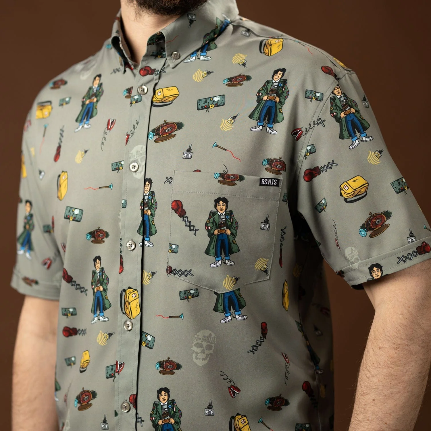 The Goonies "Data’s Great Inventions" – KUNUFLEX Short Sleeve Shirt - Image 3