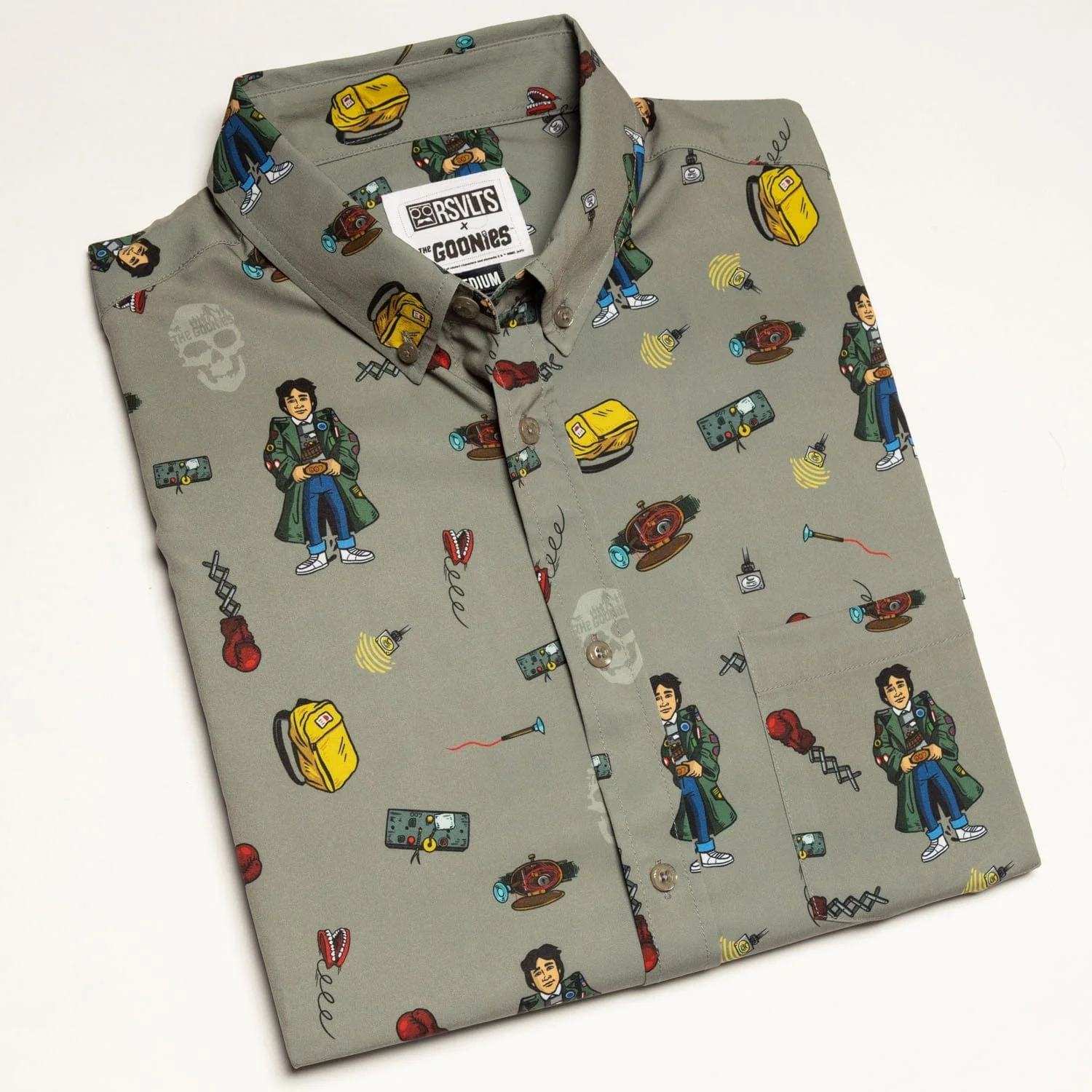 The Goonies "Data’s Great Inventions" – KUNUFLEX Short Sleeve Shirt - Image 7