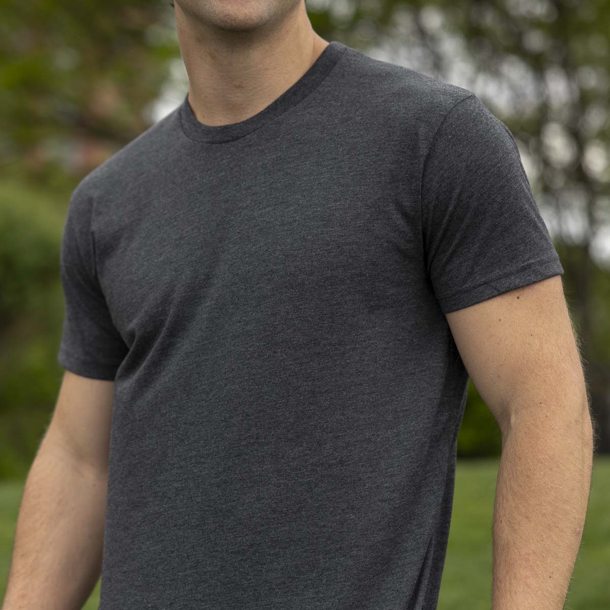 Heather Black – Crewneck Tee - Image 3