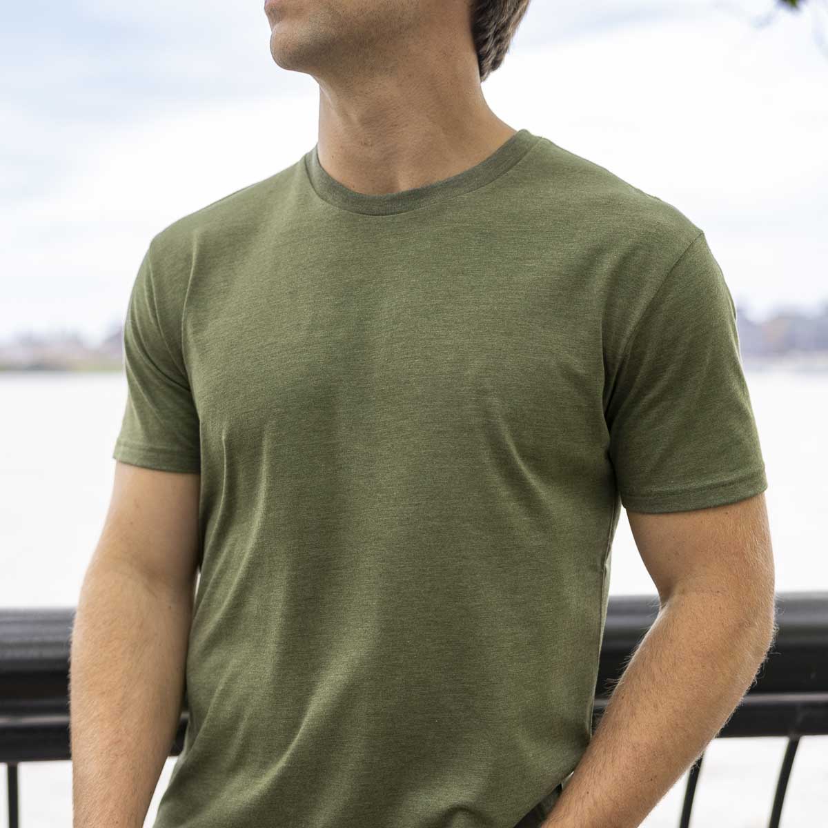 Heather Sage – Crewneck Tee - Image 3