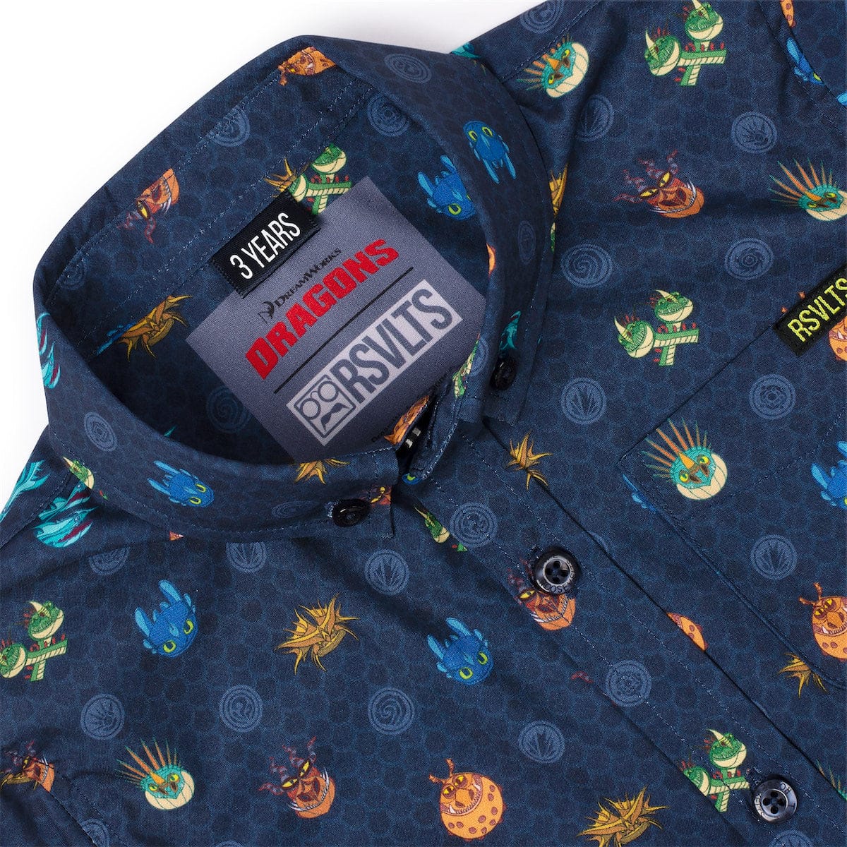 How to Train Your Dragon "Fiery Faces" – Preschooler KUNUFLEX Short Sleeve Shirt - Image 3