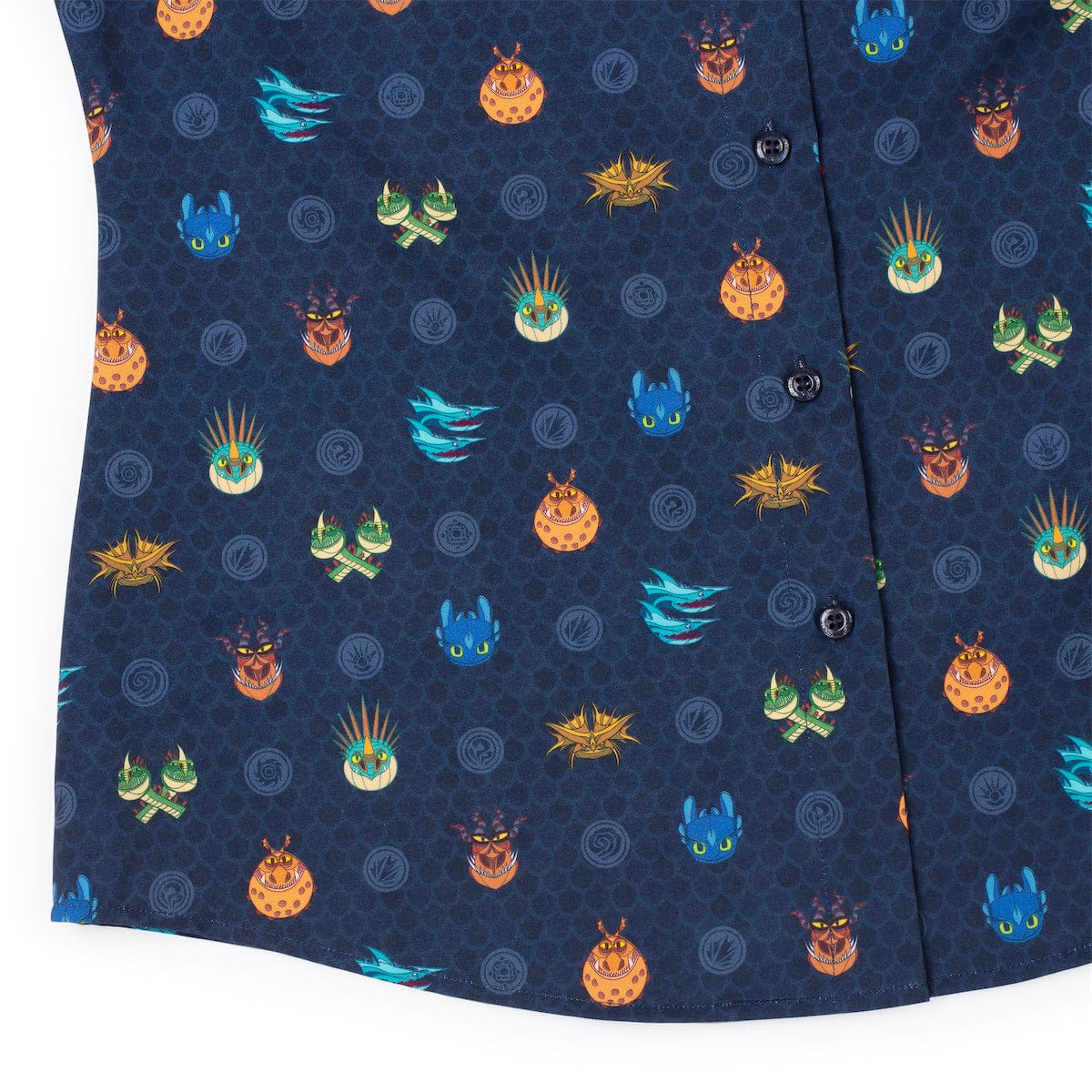 How to Train Your Dragon "Fiery Faces" – Women's KUNUFLEX Short Sleeve Shirt - Image 7