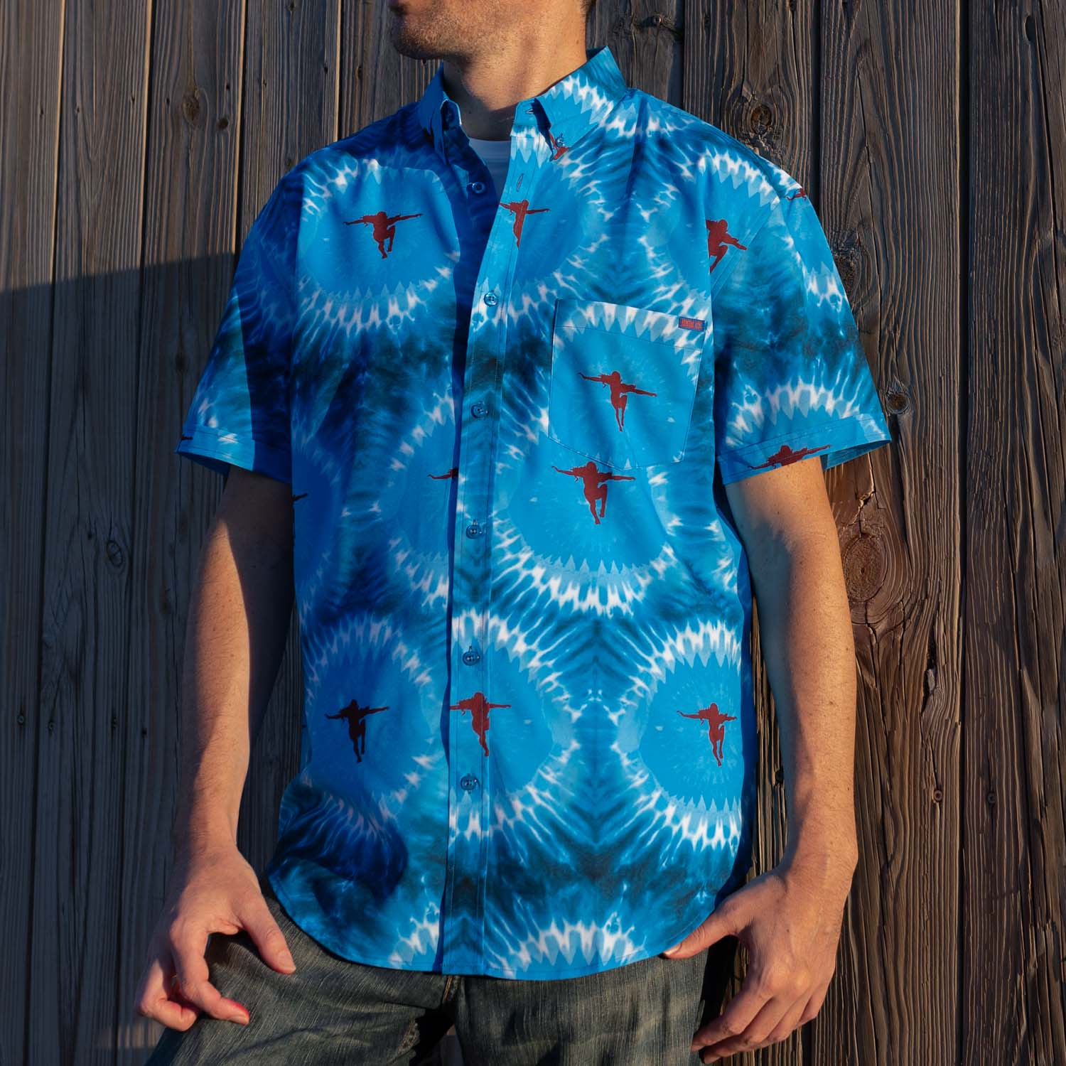 Jaws "Night Swim" – KUNUFLEX Short Sleeve Shirt - Image 4