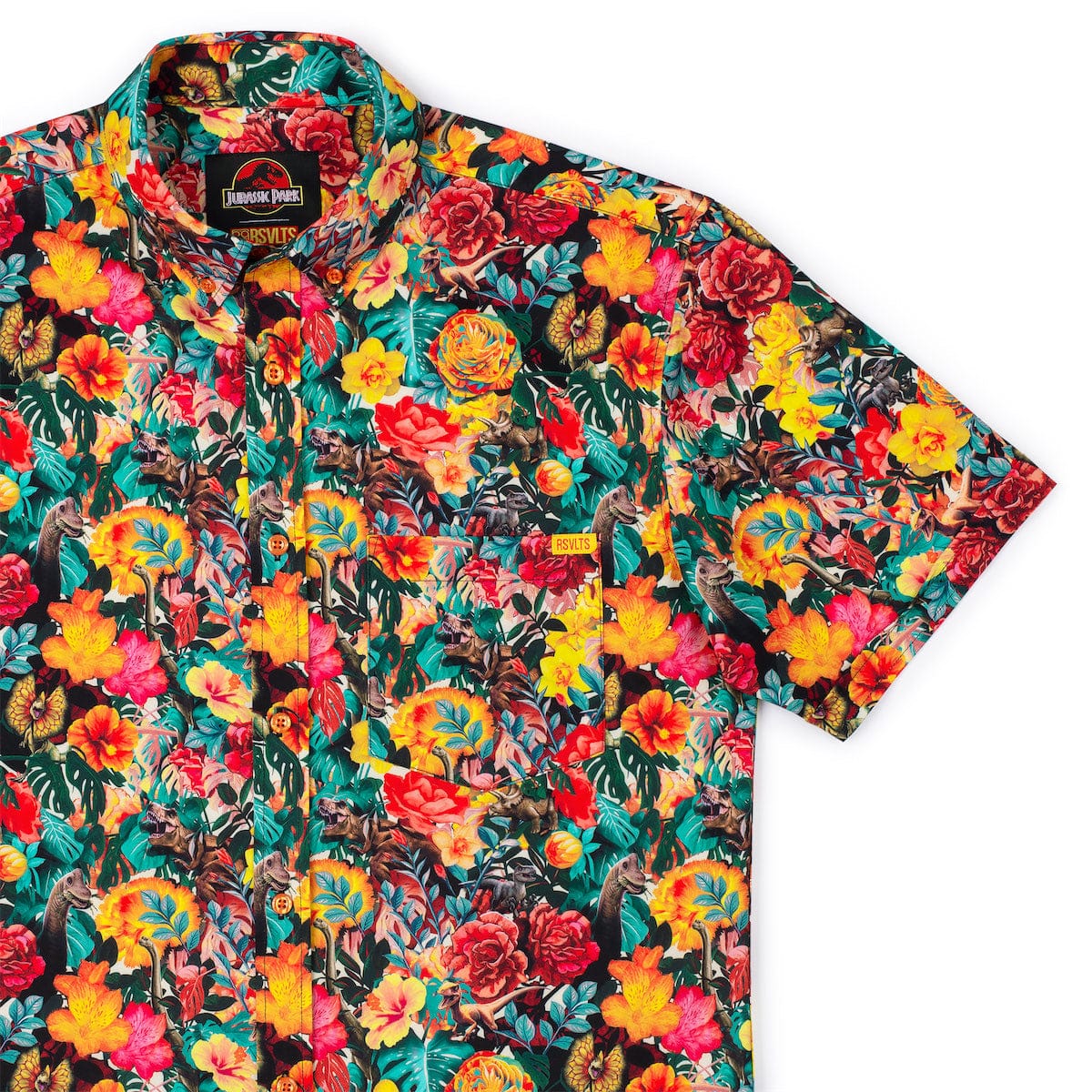 Jurassic Park "Dinoflor" – KUNUFLEX Short Sleeve Shirt
