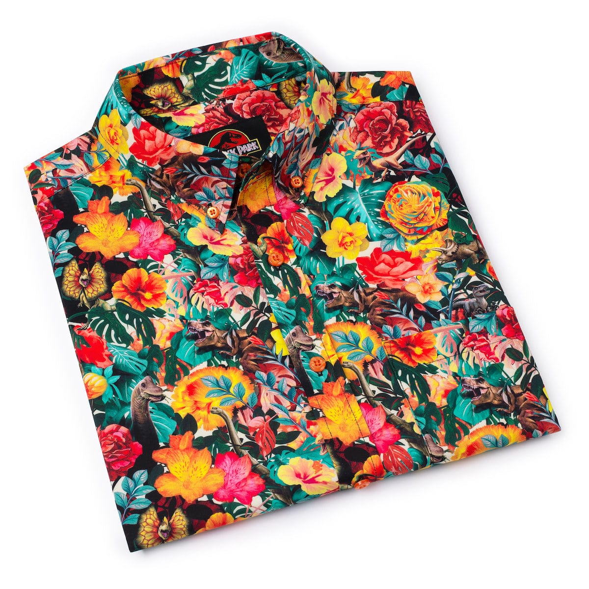 Jurassic Park "Dinoflor" – KUNUFLEX Short Sleeve Shirt - Image 6