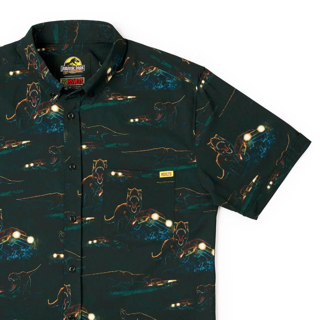 Jurassic Park “Must Go Faster" – KUNUFLEX Short Sleeve Shirt - Image 2