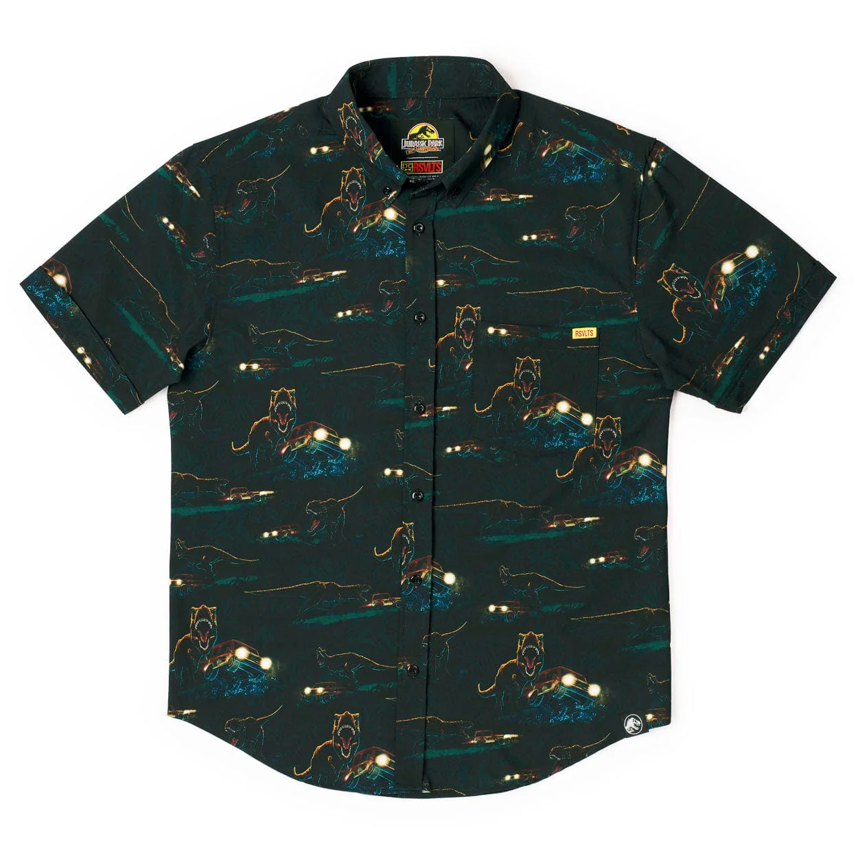 Jurassic Park “Must Go Faster" – KUNUFLEX Short Sleeve Shirt - Image 4