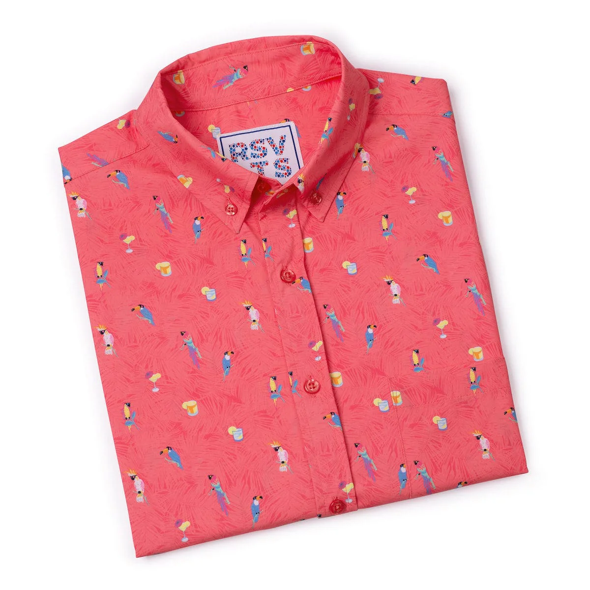 Tropical Flocktails – KUNUFLEX Short Sleeve Shirt - Image 6