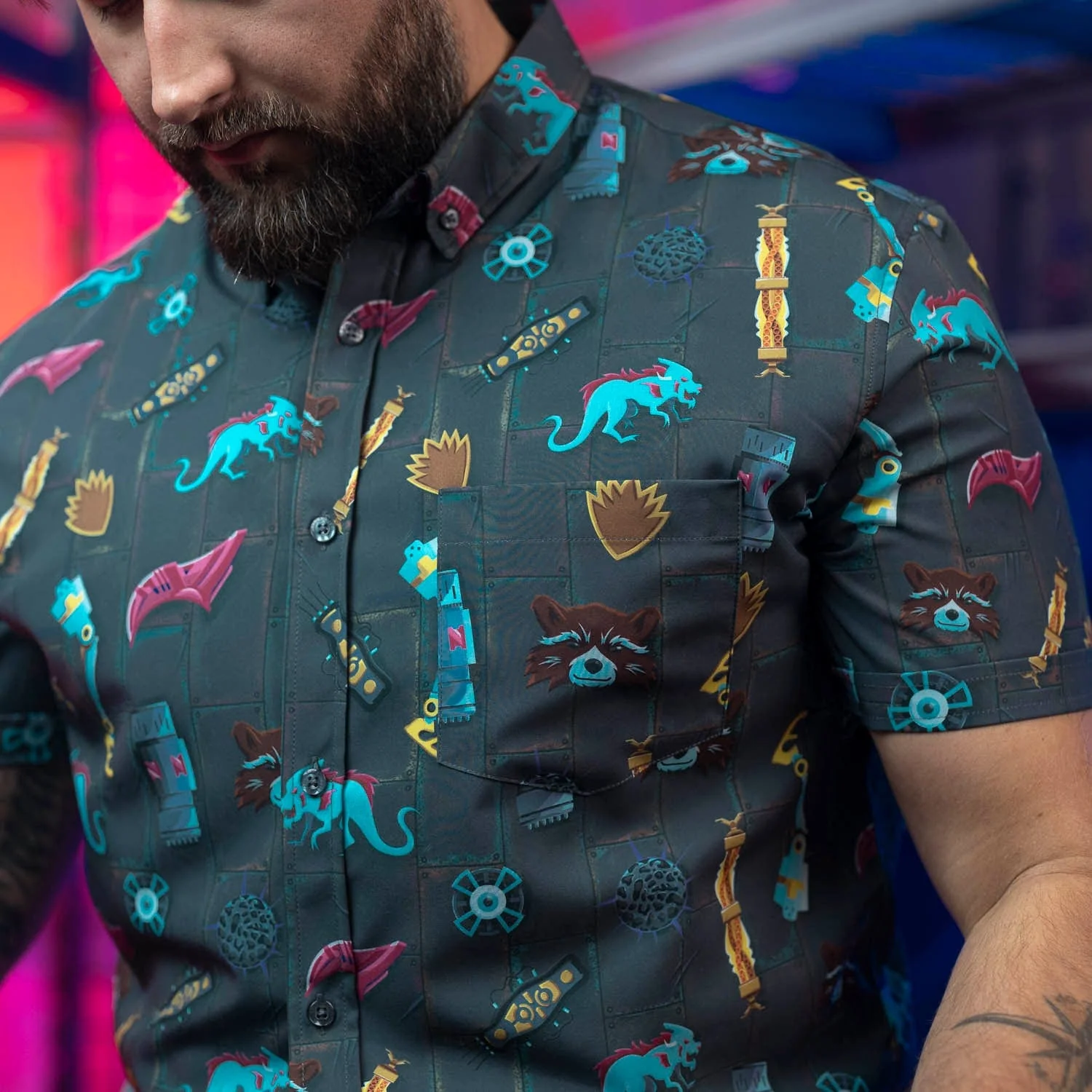 Guardians of the Galaxy “Jailbreak” – KUNUFLEX Short Sleeve Shirt - Image 3