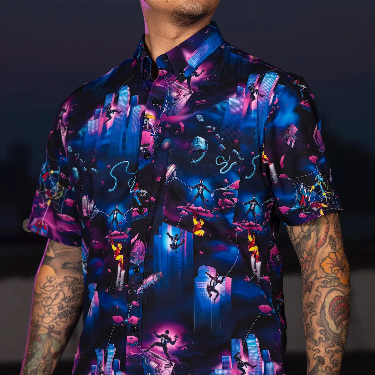 Marvel Secret Wars "The Symbiote" – KUNUFLEX Short Sleeve Shirt - Image 3
