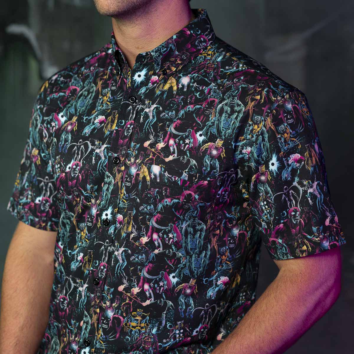 Marvel Zombies "Cosmic Carnivores" – KUNUFLEX Short Sleeve Shirt - Image 4