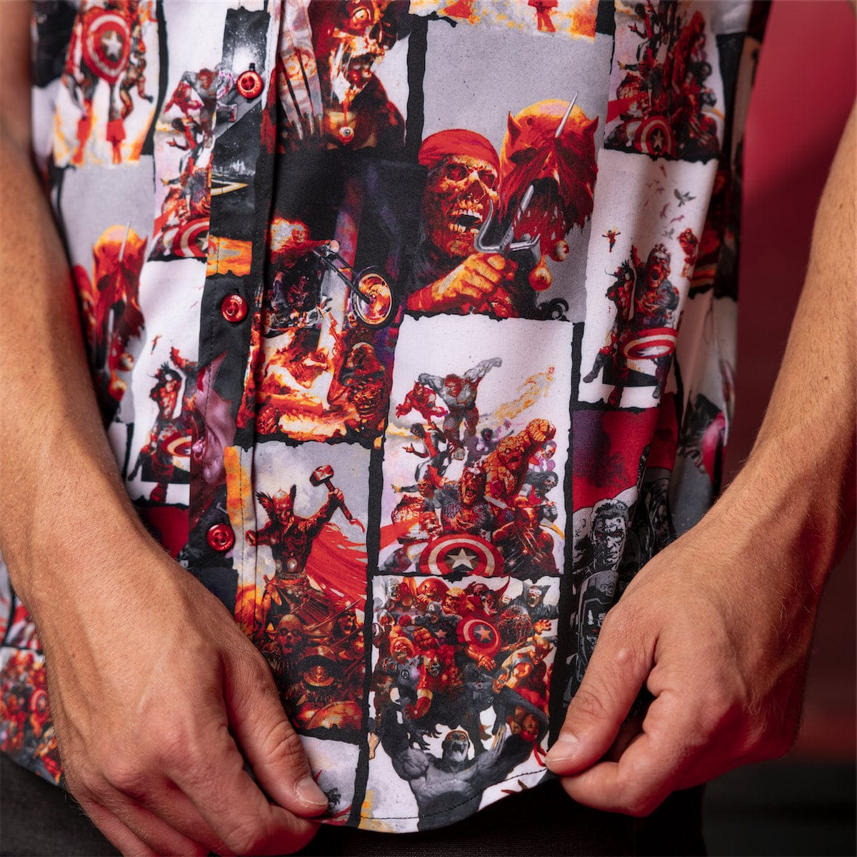 Marvel Zombies "Horrifying Heroes" – KUNUFLEX Short Sleeve Shirt - Image 6