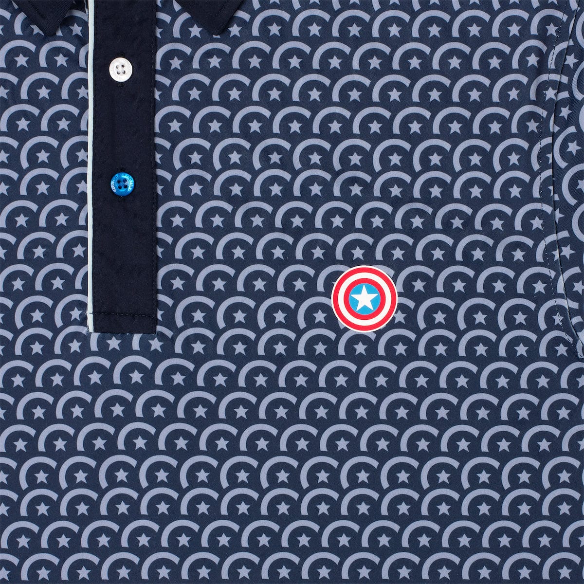 Captain America "Virtually Indestructible" – All-Day Polo - Image 3