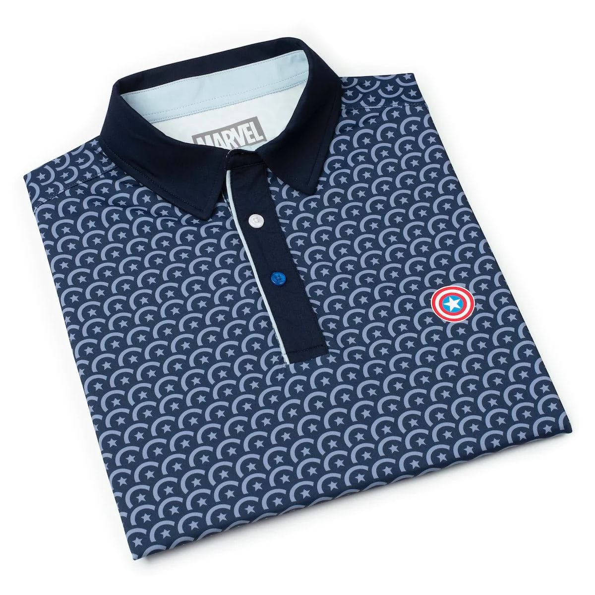 Captain America "Virtually Indestructible" – All-Day Polo - Image 8