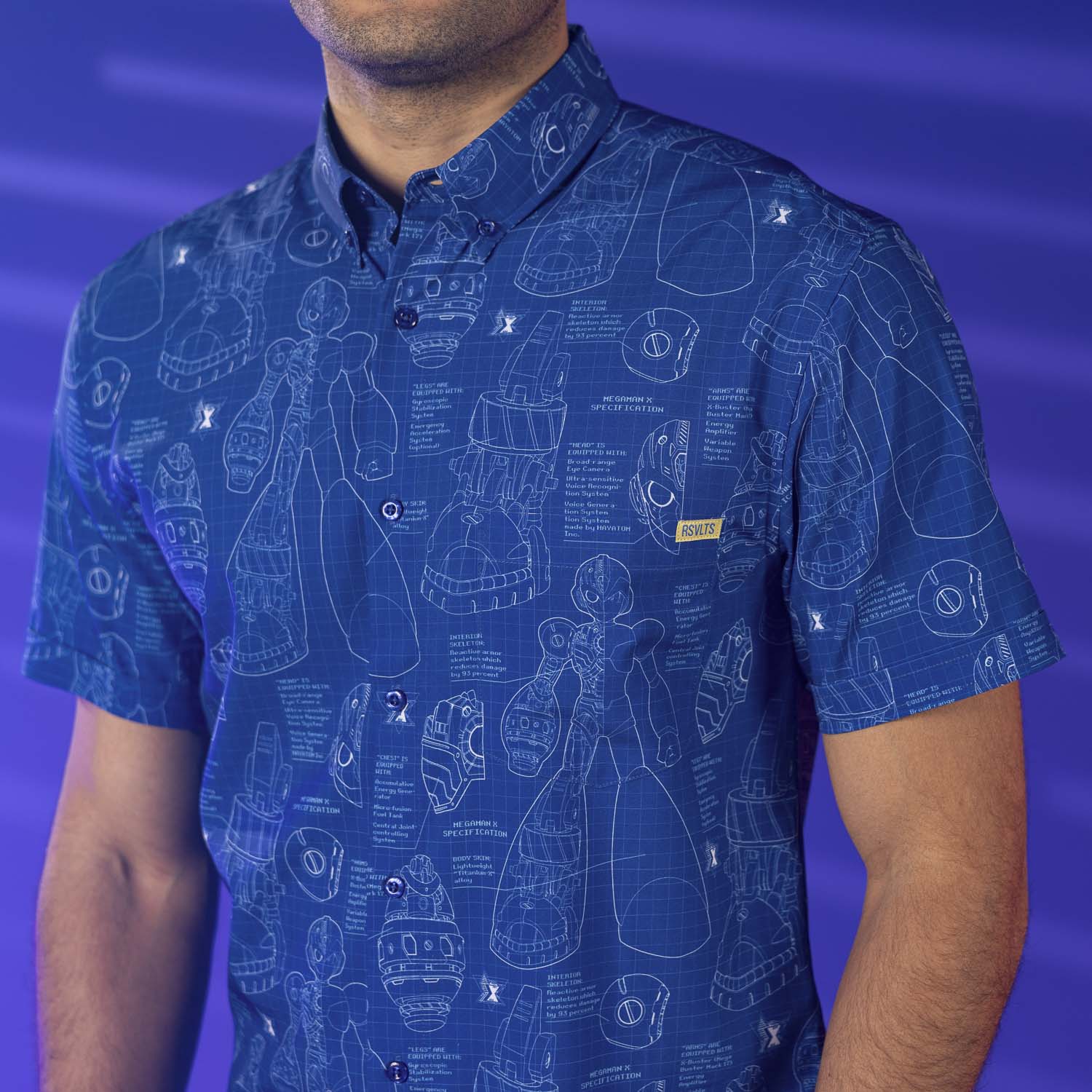 Mega Man "Megamatics X" – KUNUFLEX Short Sleeve Shirt - Image 4