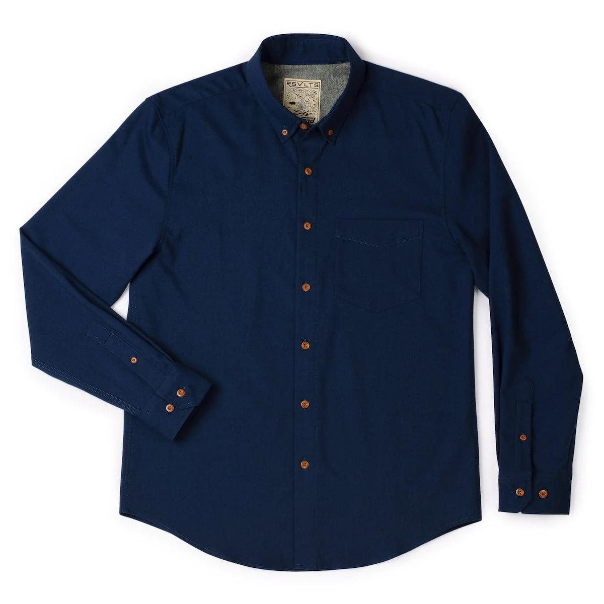 Navy – BorlandFlex™ Long Sleeve Flannel (2024 Fit) - Image 2