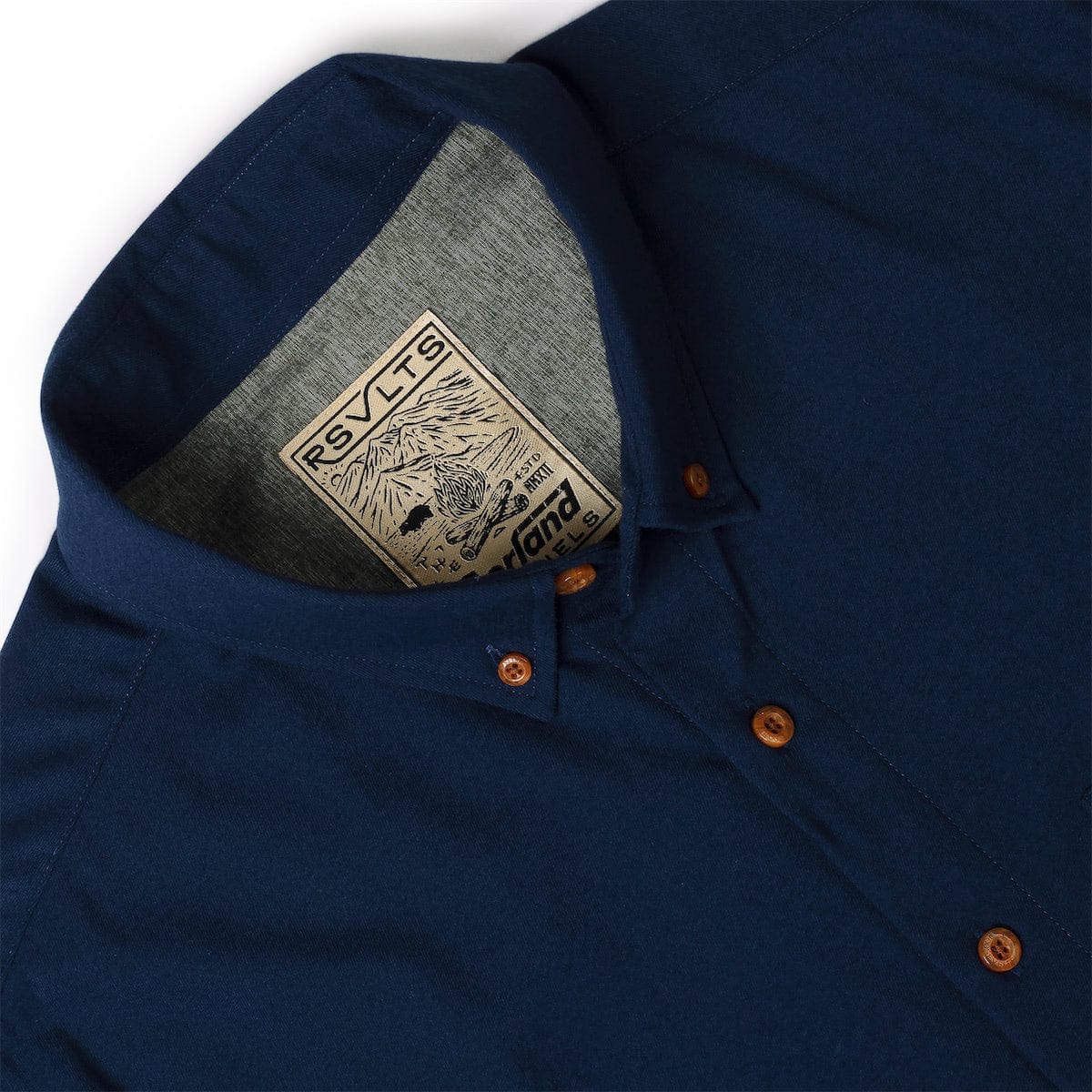 Navy – BorlandFlex™ Long Sleeve Flannel (2024 Fit) - Image 4