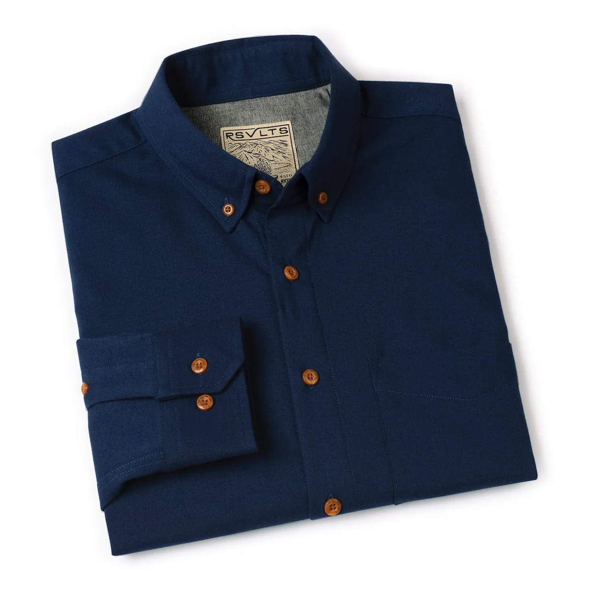 Navy – BorlandFlex™ Long Sleeve Flannel (2024 Fit) - Image 7