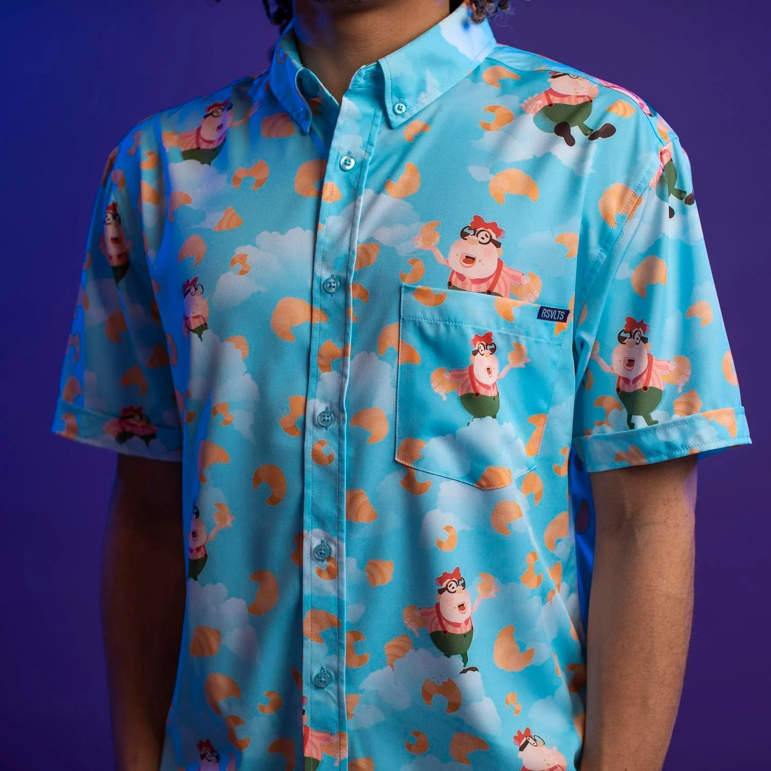 Jimmy Neutron "Carl's Croissants" – KUNUFLEX Short Sleeve Shirt - Image 4