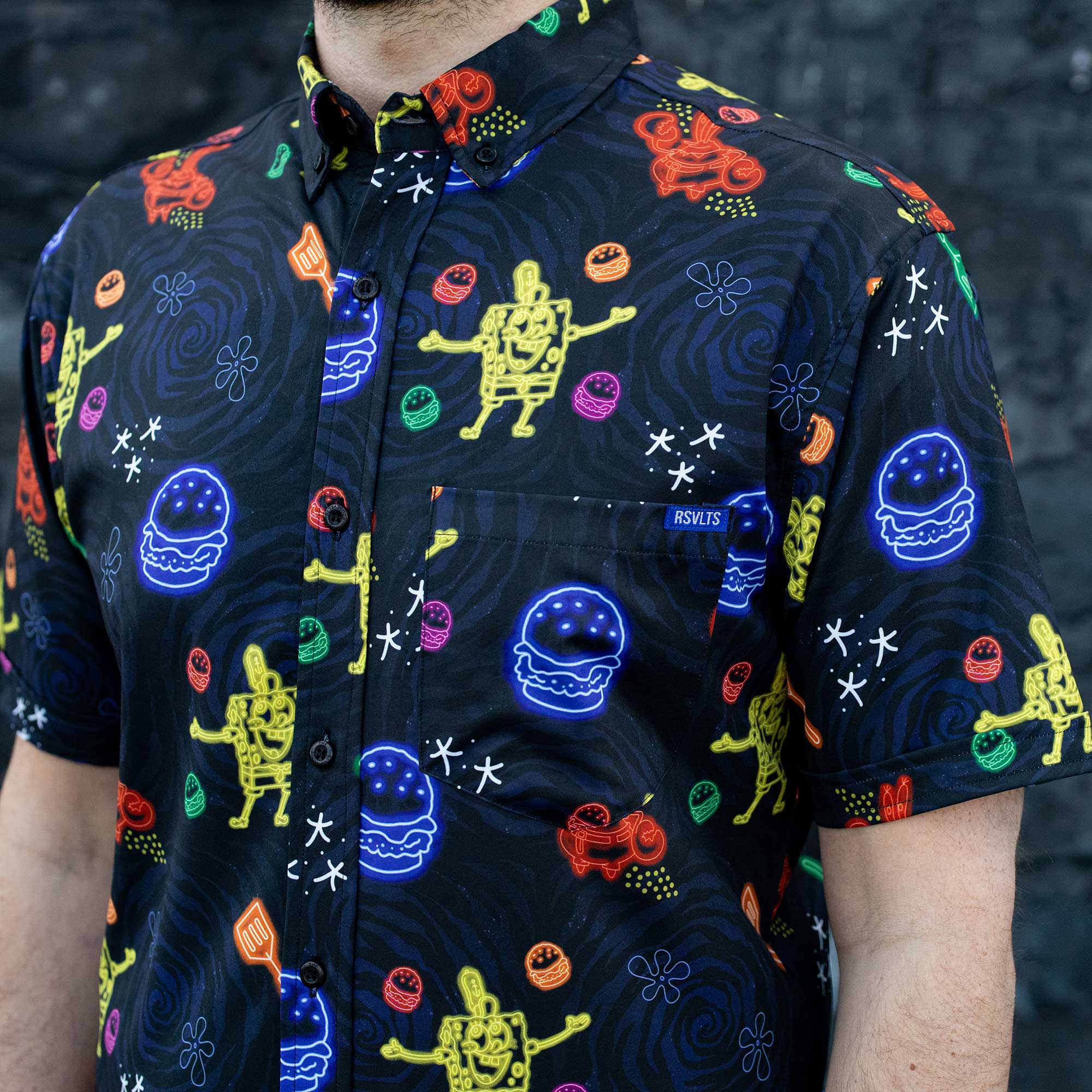 SpongeBob "Pretty Patties" – KUNUFLEX Short Sleeve Shirt - Image 3